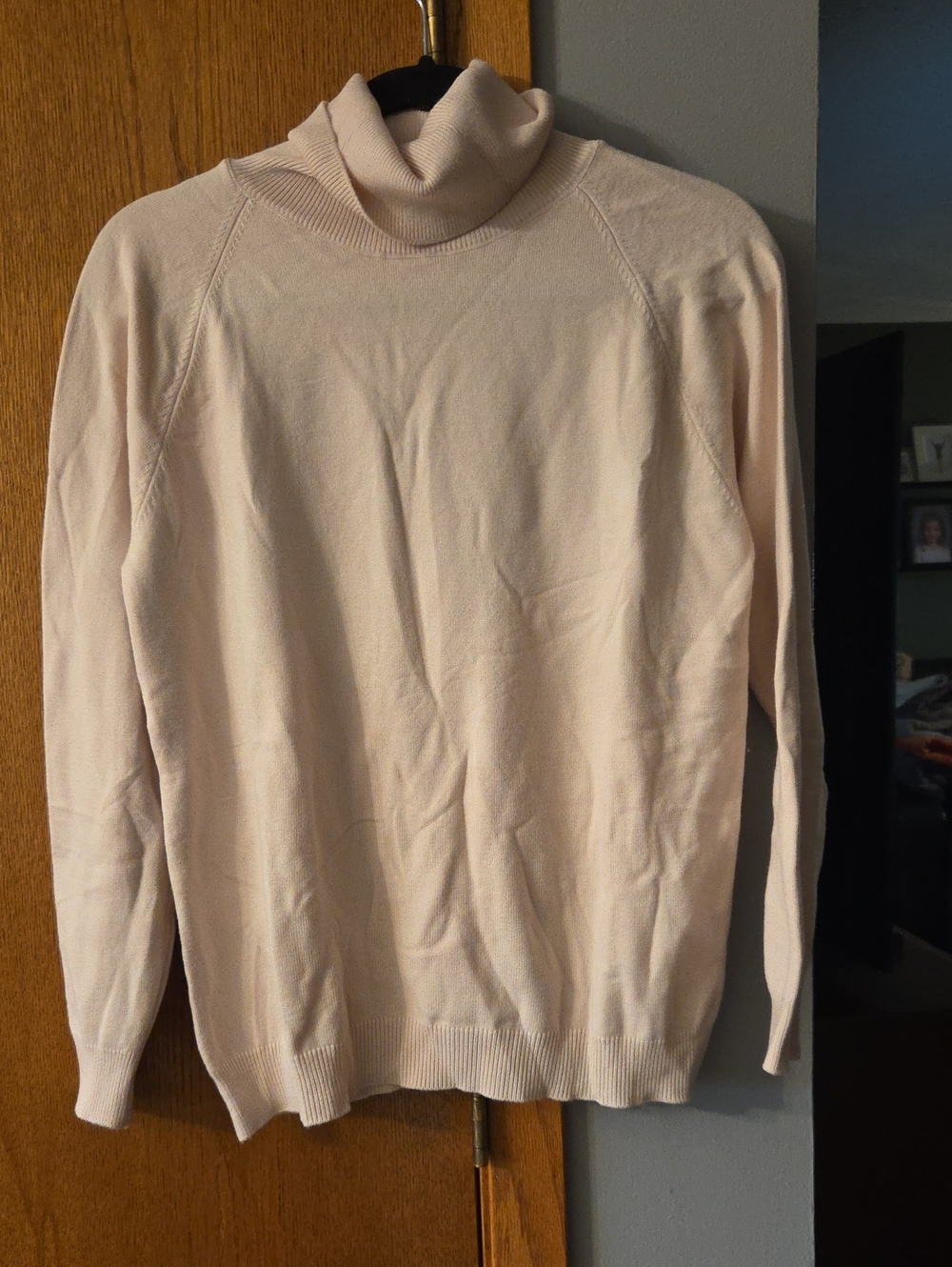 SHEIN Pale Pink Turtleneck Sweater
